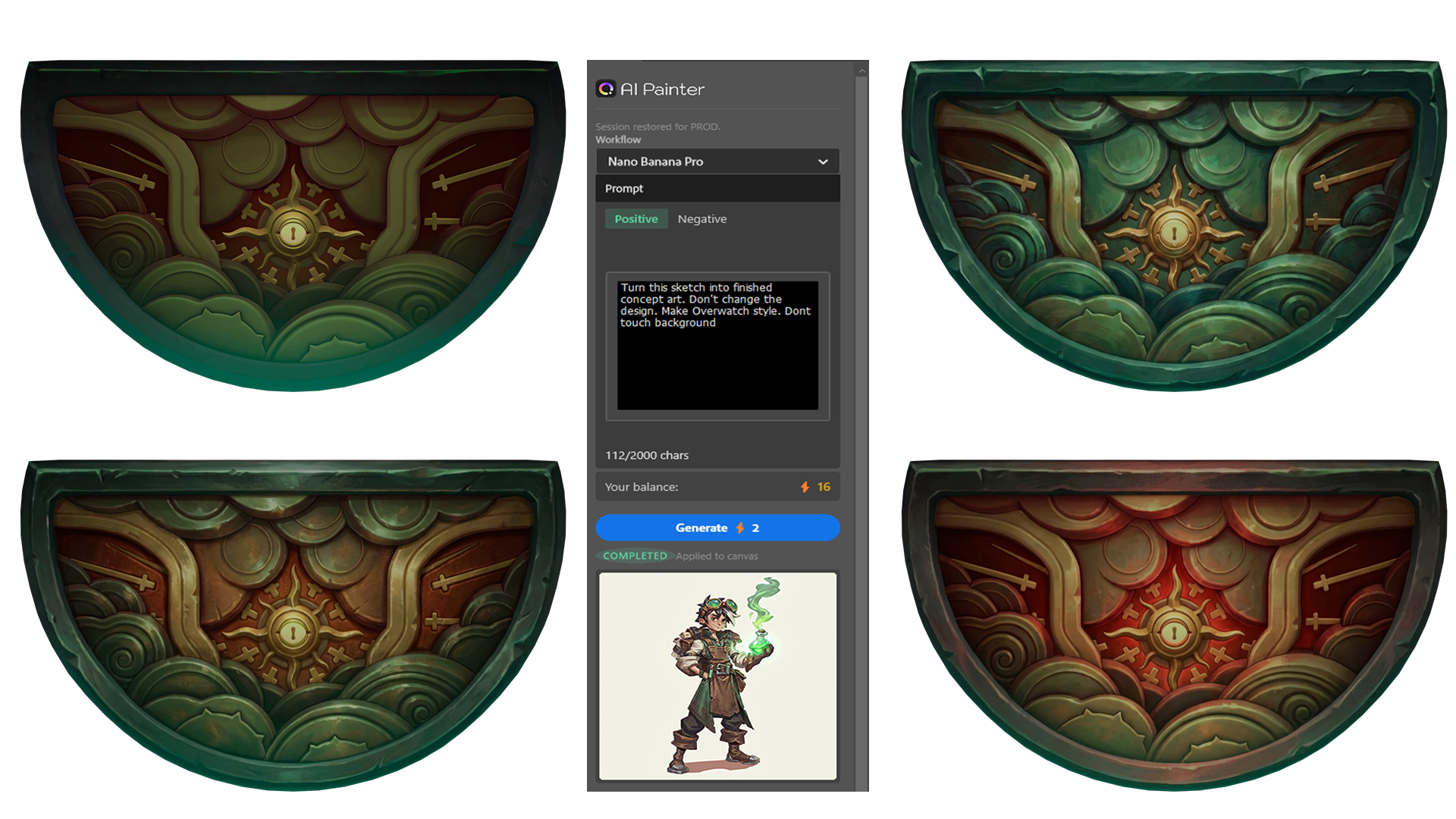 AiPainter generates high-resolution game-ready texture art